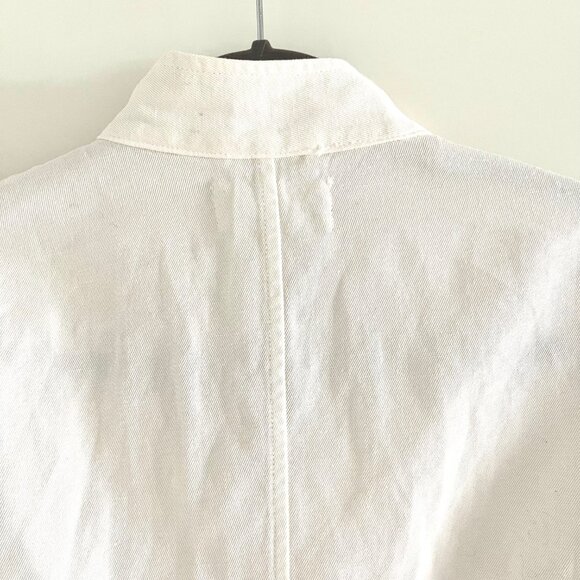 Nili Lotan Cambre Utility Jacket in White Sand Size M - Picture 9 of 14